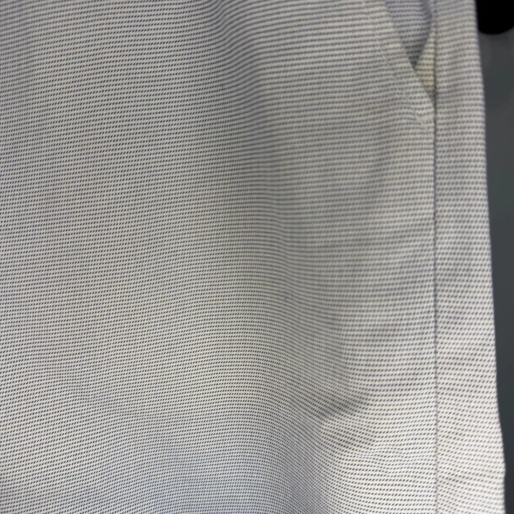 Old Navy Ultimate Slim Flex Shorts Blue White Micro Pattern Mens 38 0290